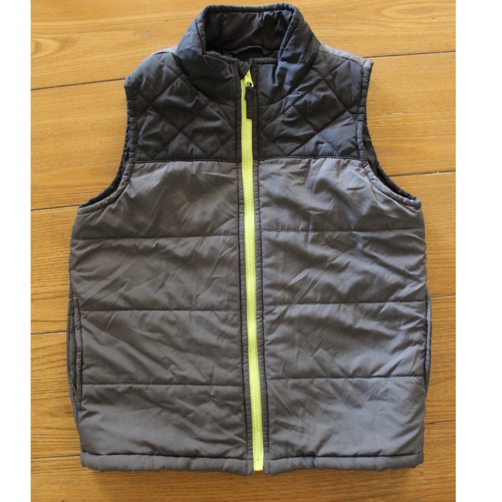 PLACE Boys Quilted Cool Weather Zip Vest Small 5/6